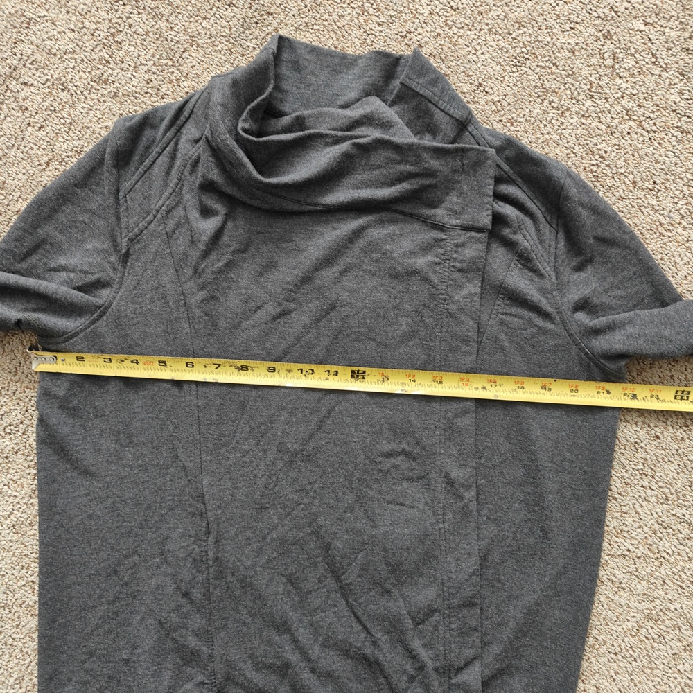 Lululemon Athletica Womens Coast Wrap Heathered Dark Gray Mod Jacket 12 - Picture 12 of 12